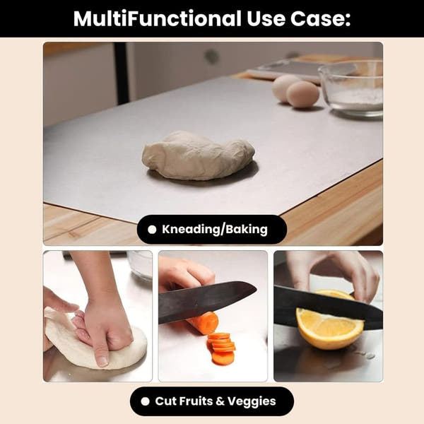 Stainless Steel Chopping Board (35x31cm)